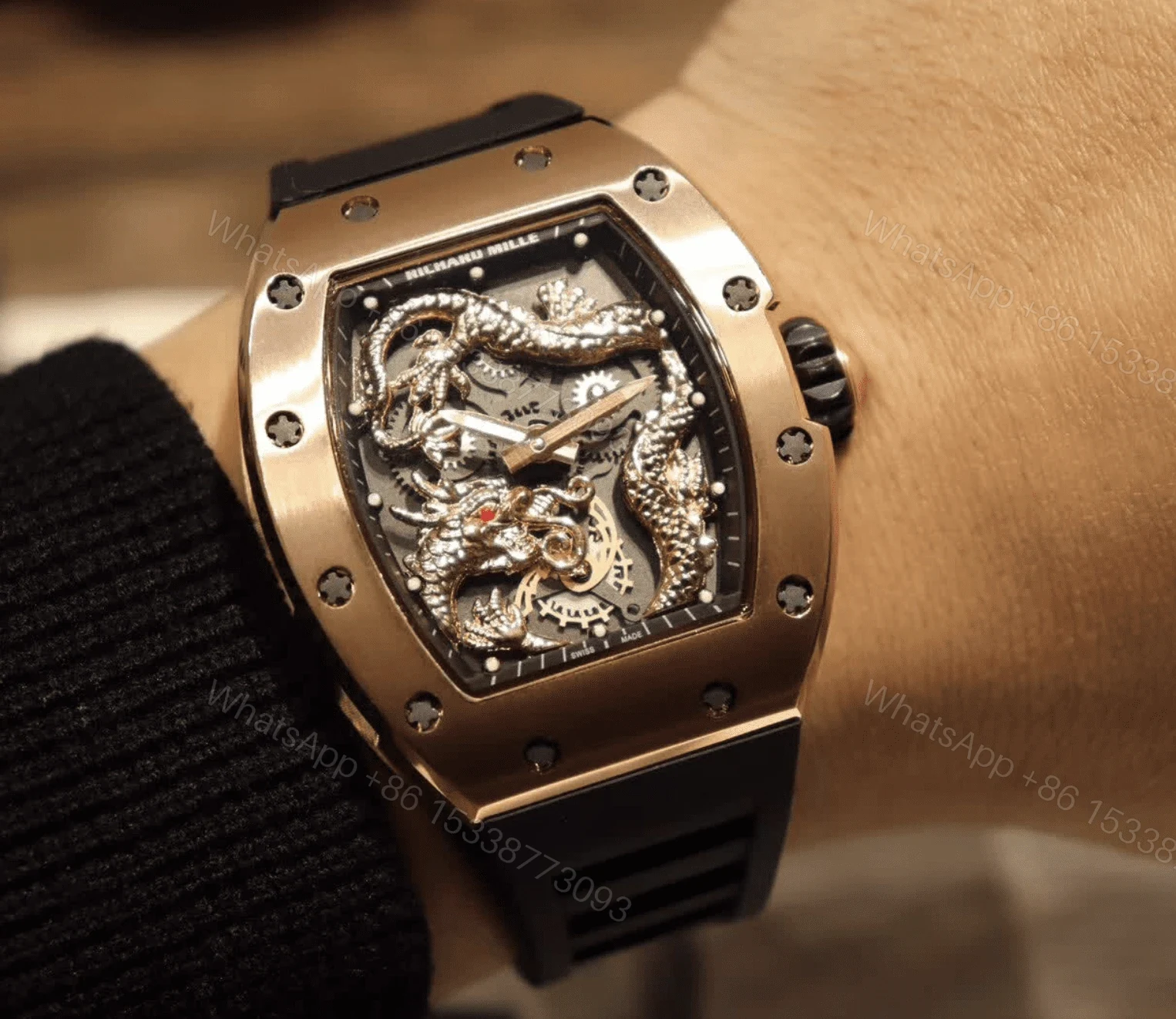 View 6 of Richard Mille Swiss Clone – RM-57 Dragon Watch