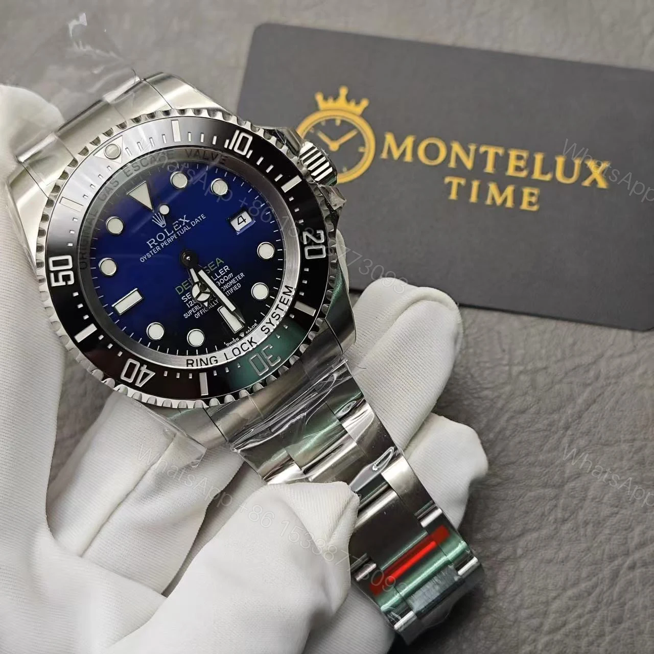 View 2 of Rolex Deepsea Swiss Clone – Silver/Dark Blue