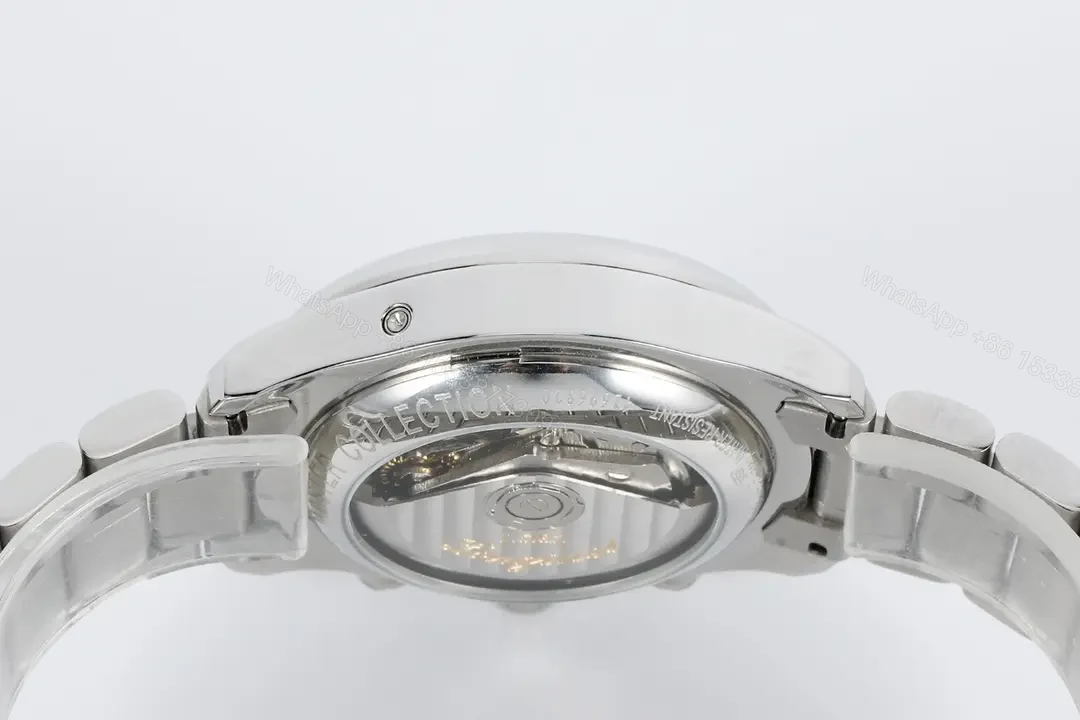 View 6 of Longines Master Collection Moonphase Eight Hand V4 Edition Silver Stainless Steel with Blue Dial