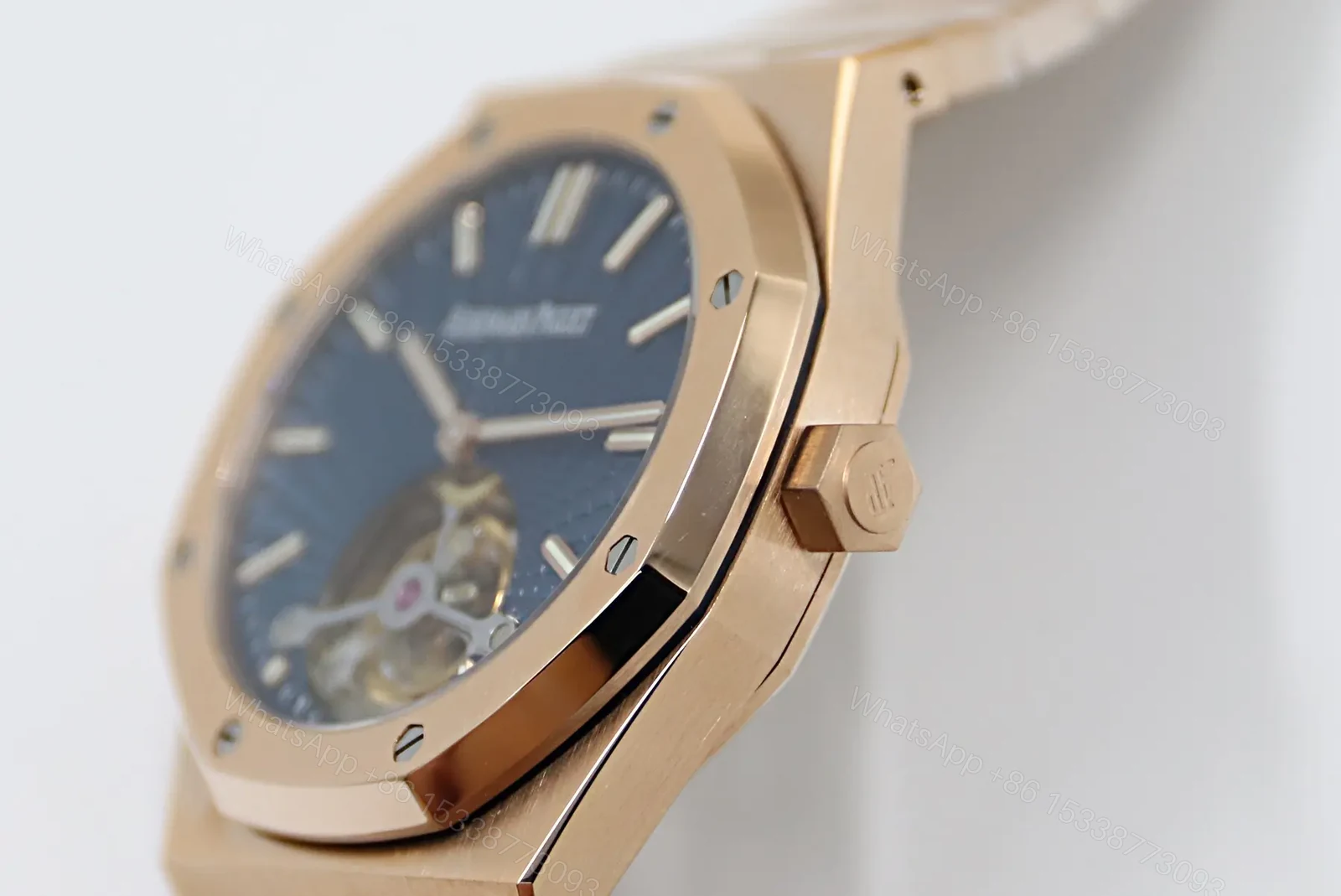 View 4 of ZF Factory Audemars Piguet Royal Oak Tourbillon V2 Upgrade Edition – Rose Gold with Blue Dial, 41mm Case, 2020 Model