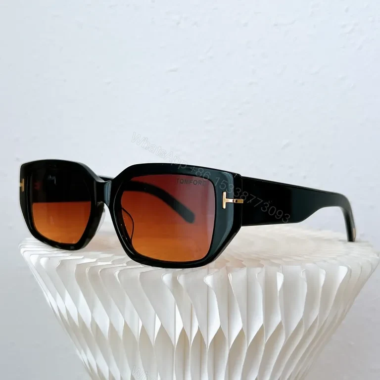 View 6 of White Frame Tom Ford Sunglasses: Bold, All-Day Comfort