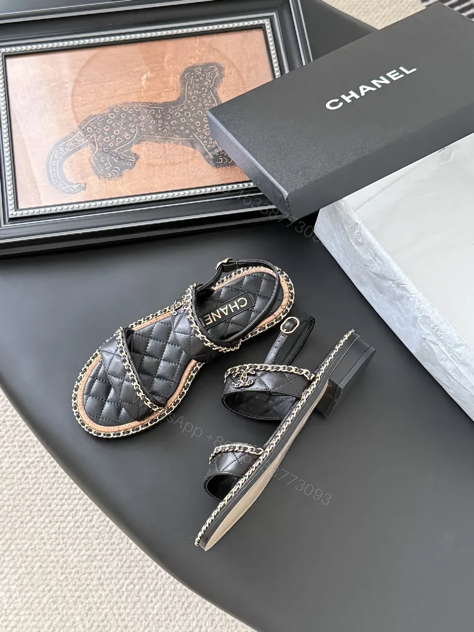 Quilted Leather Sandals: Luxe Comfort, Block Heel — view 1
