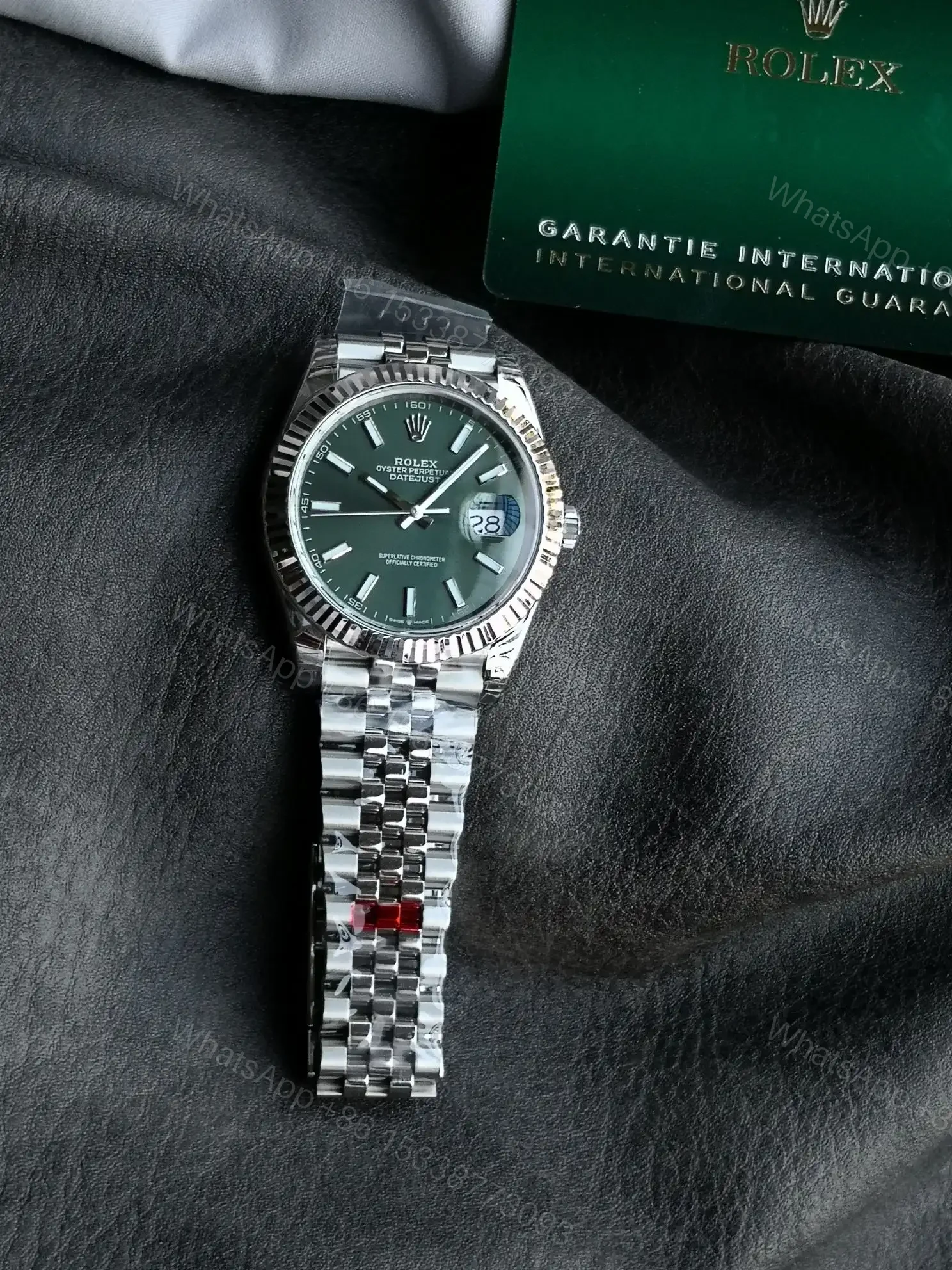 Rolex Datejust 41 Green Jubilee Replica 41MM Premium Fluted Bezel 126334-0028 — view 1