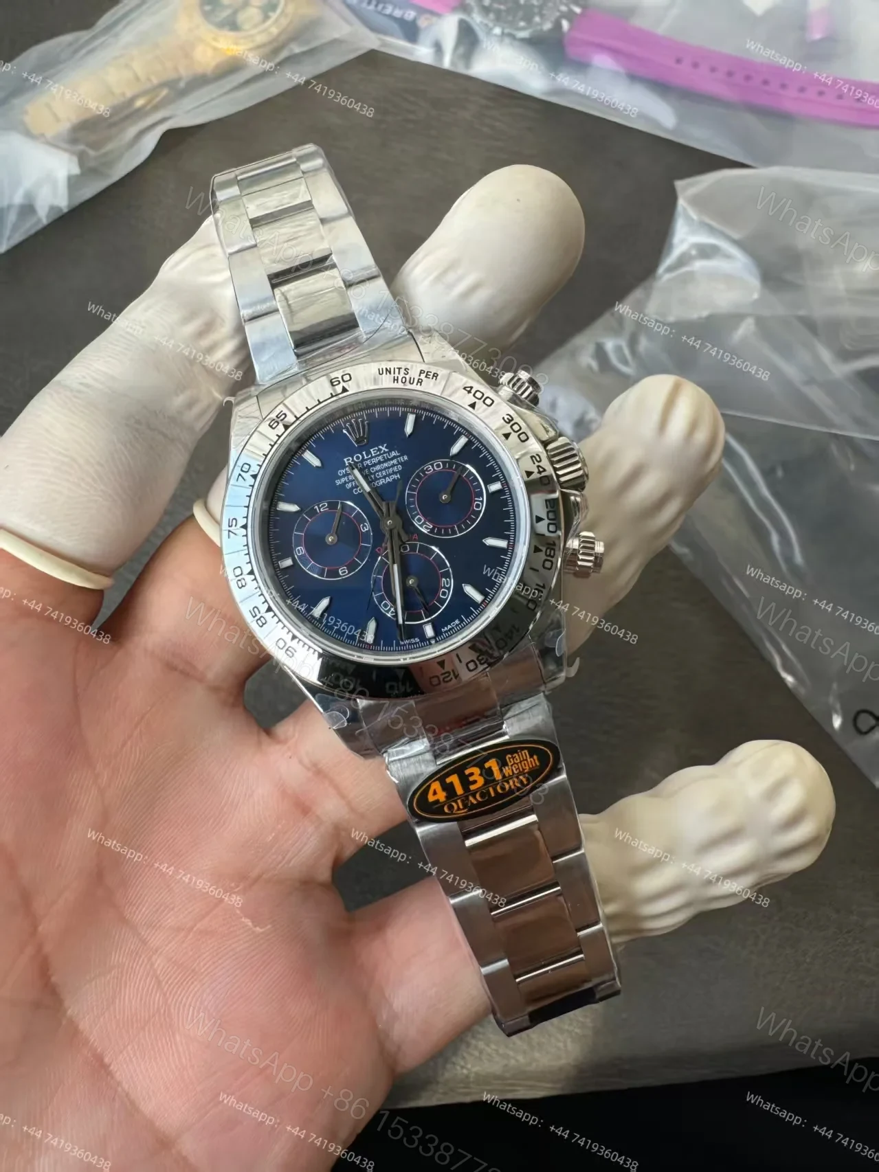 View 3 of Rolex Super Clone Daytona M126509-0005 Blue Dial 4131 Movement