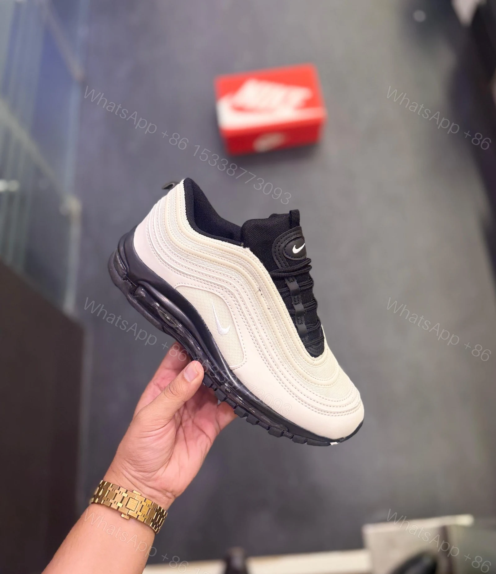 View 2 of FIRST COPY Nike Air Max 97 Light Bone | Premium Replica Sneakers India
