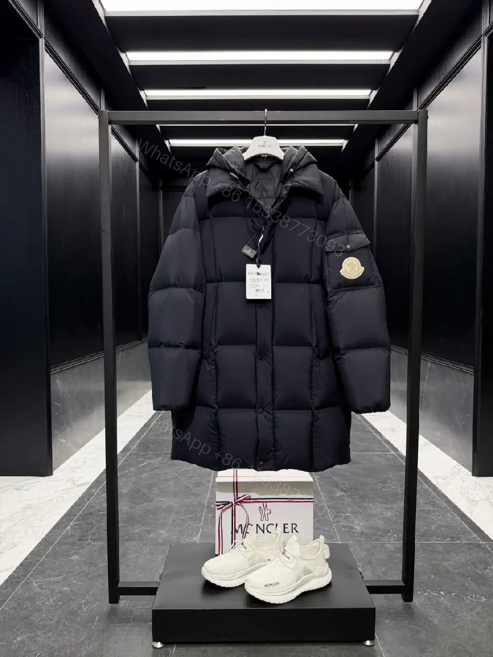 View 2 of Bold Insulated Puffer Coat with Subtle Detailing