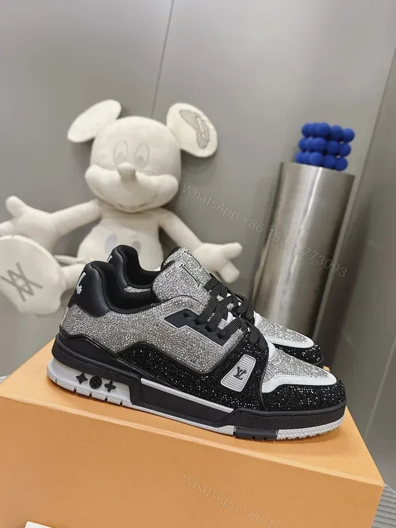 View 7 of Silver Knit LV High-Tops - Luxe Sport Sneaker