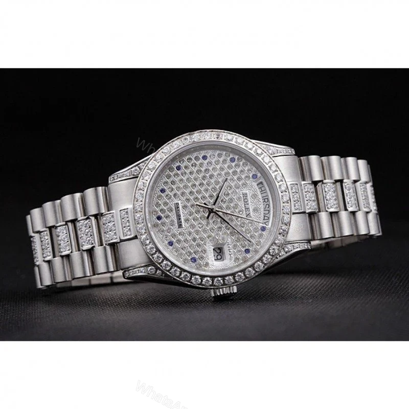 View 4 of Superclone Rolex Day-Date Diamond Dial 621612 37 mm
