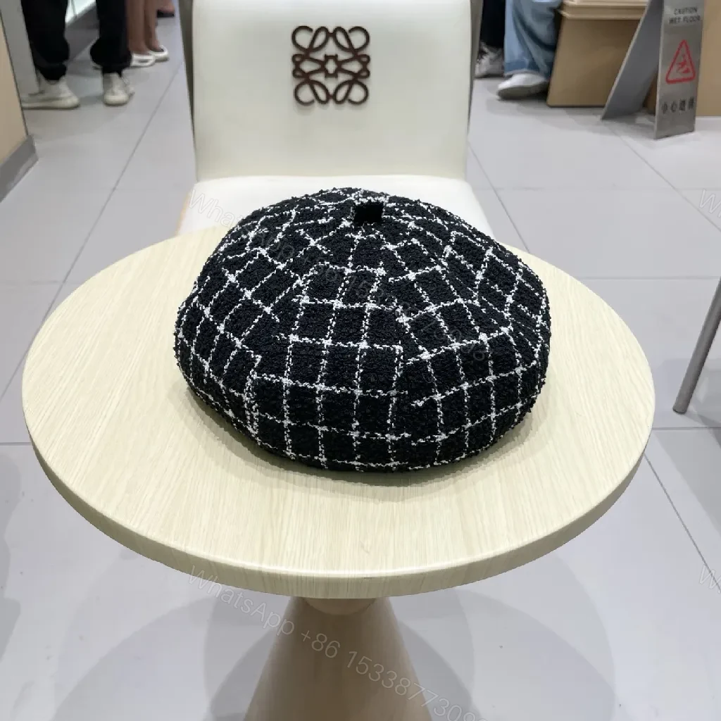 View 4 of Textured Wool Beret: Modern Chanel-Inspired Chic, All-Day Comfort
