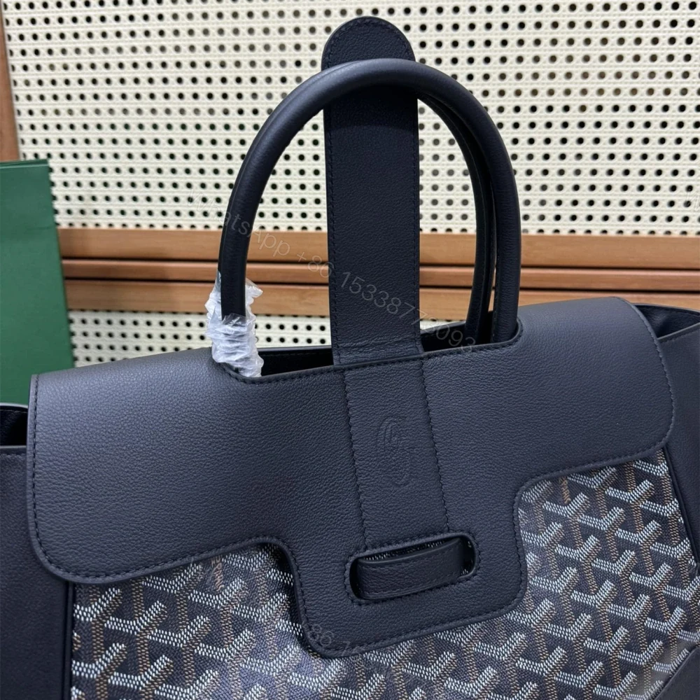 View 6 of 高仿Goyard*SAIGOC10手提托特包雙拼黑色大號免檢版