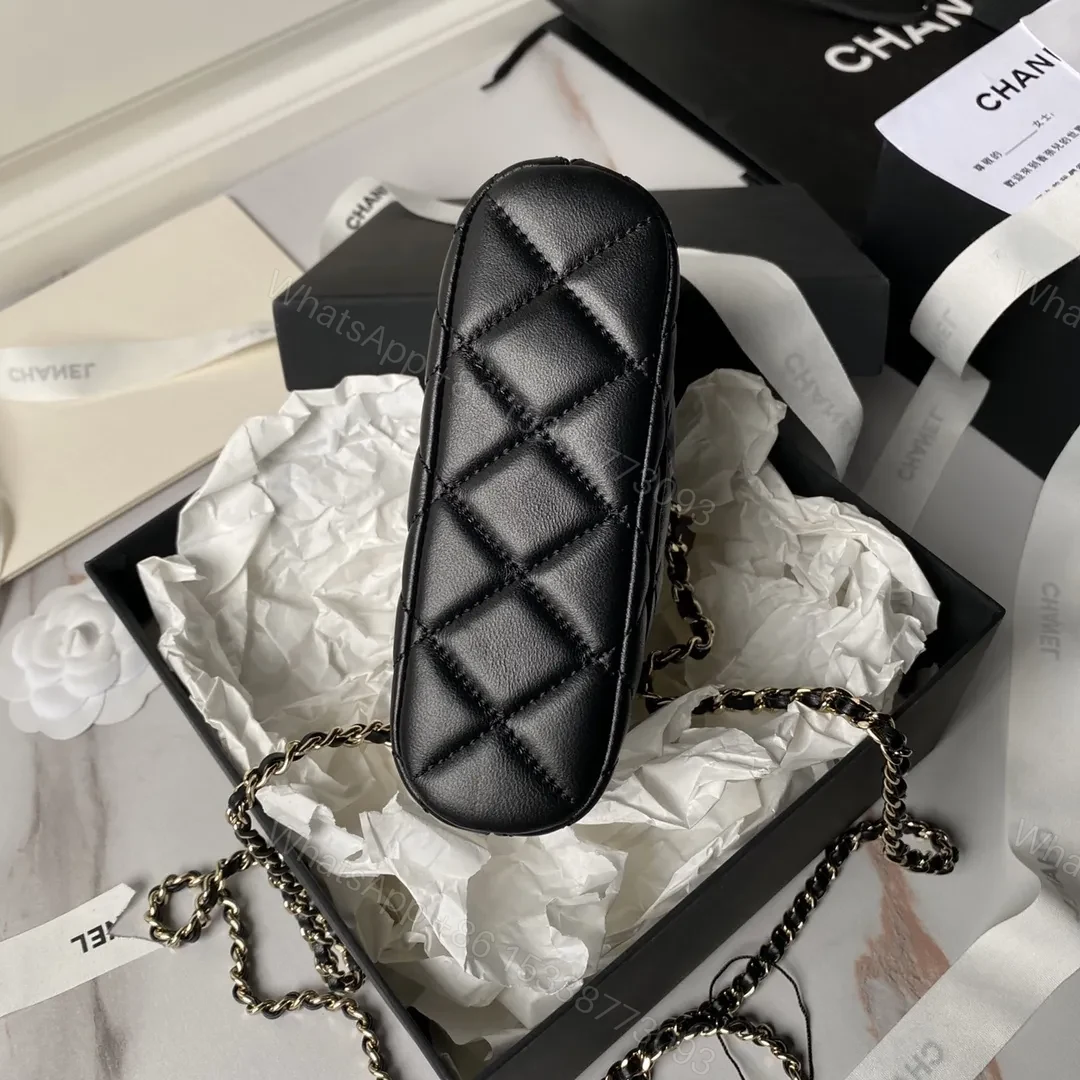 View 3 of CHANEL Black Leather Makeup Bags