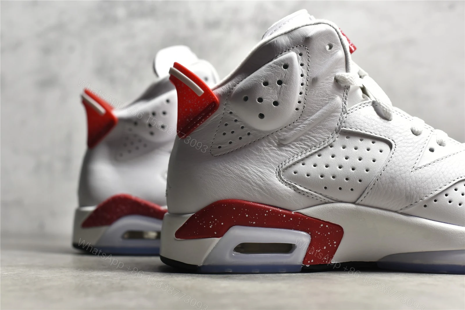 View 5 of Air Jordan 6 Retro Red Oreo Replica