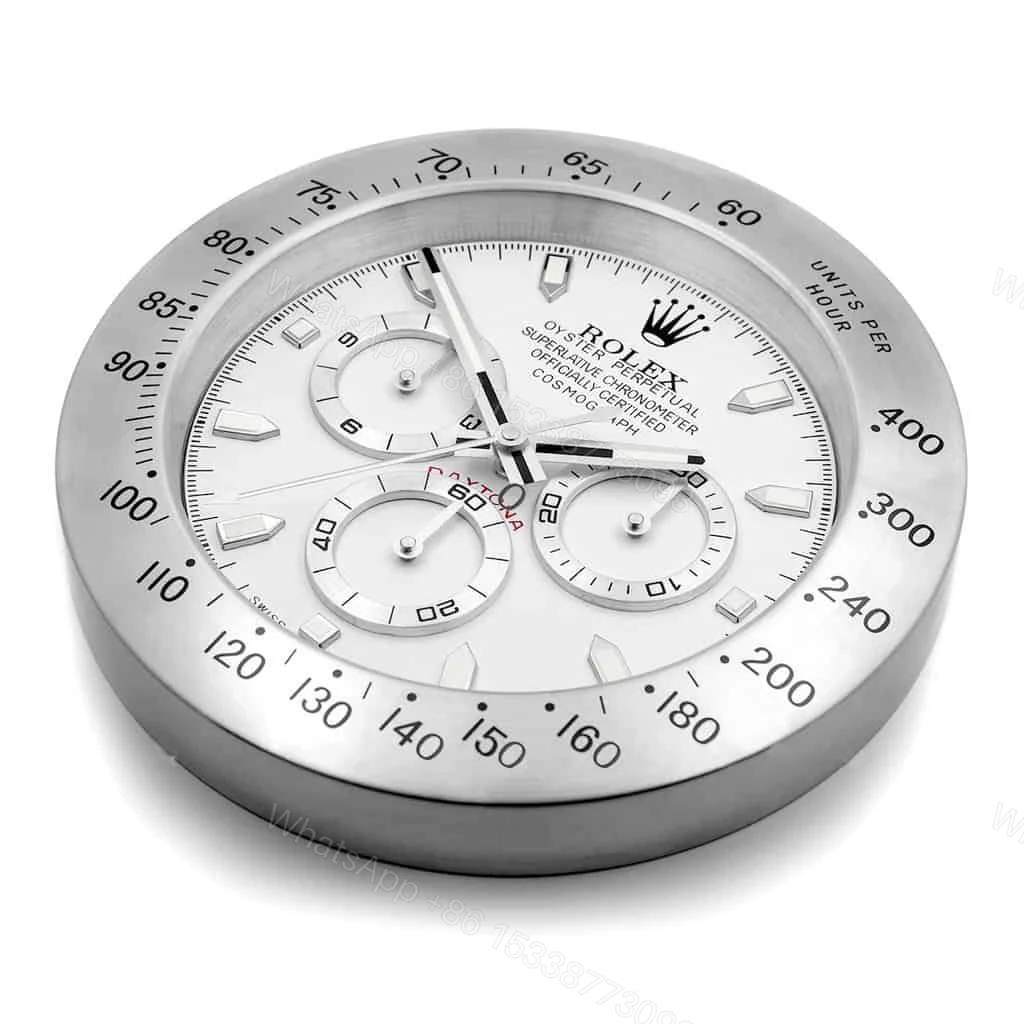 View 3 of ROLEX WALL CLOCK – ROLEX DAYTONA SILVER
