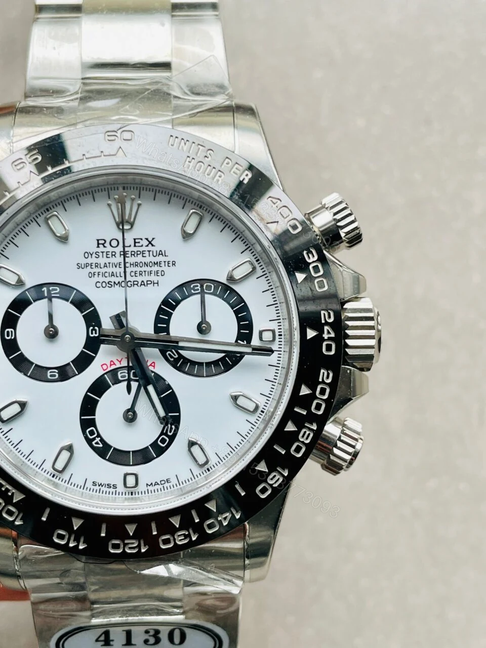 View 4 of CLEAN FACTORY 1:1 Rolex Daytona 116500 PANDA Best Edition CF 904L SS Case and White Dial