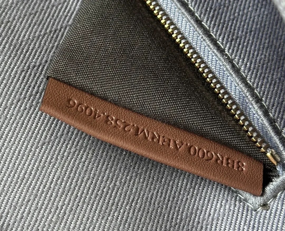 View 2 of Textured Gray Jacquard Fringe Bag - Modern Luxury Tote
