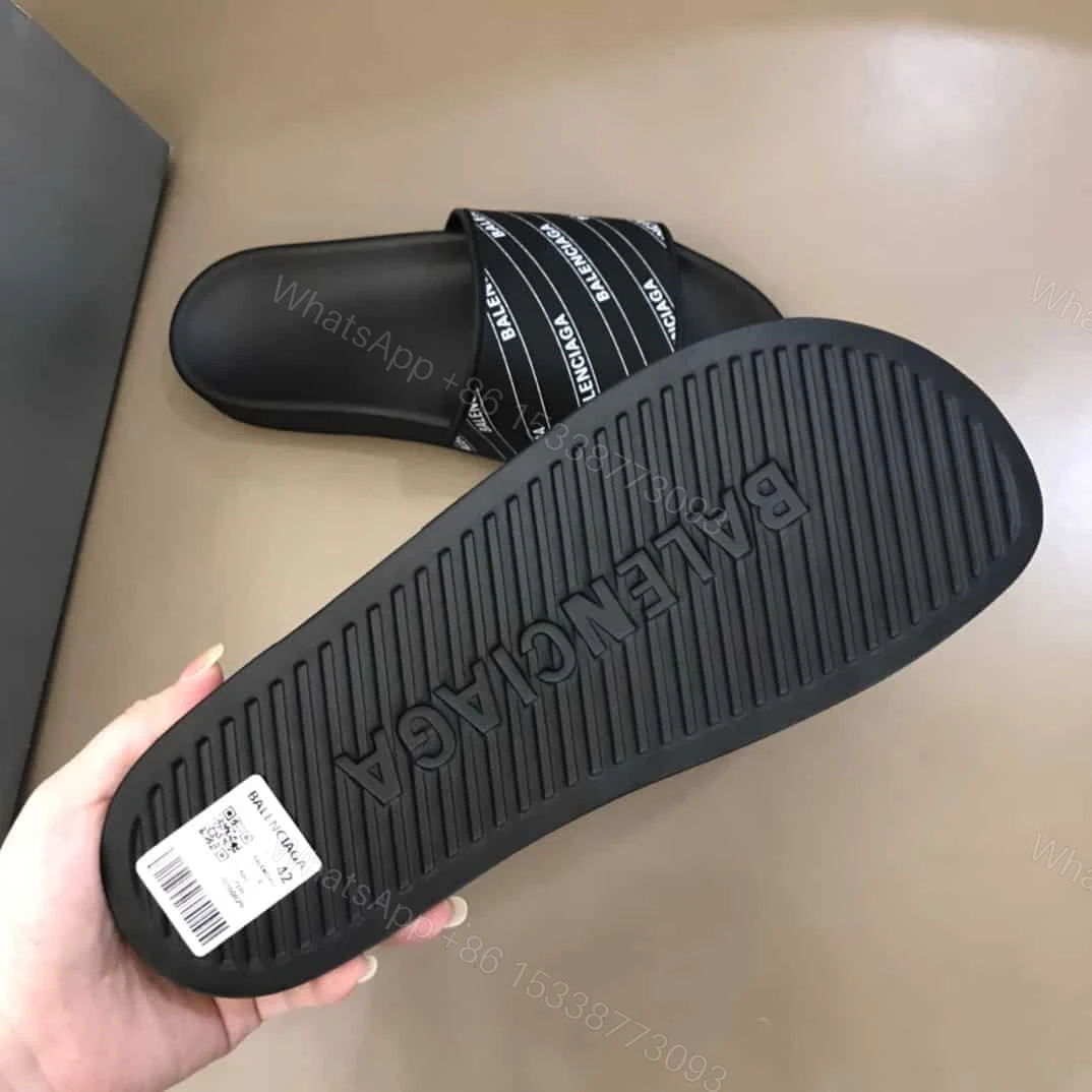 View 3 of BALENCIAGA RUBBER LOGO POOL SLIDE SANDALS – BBS6