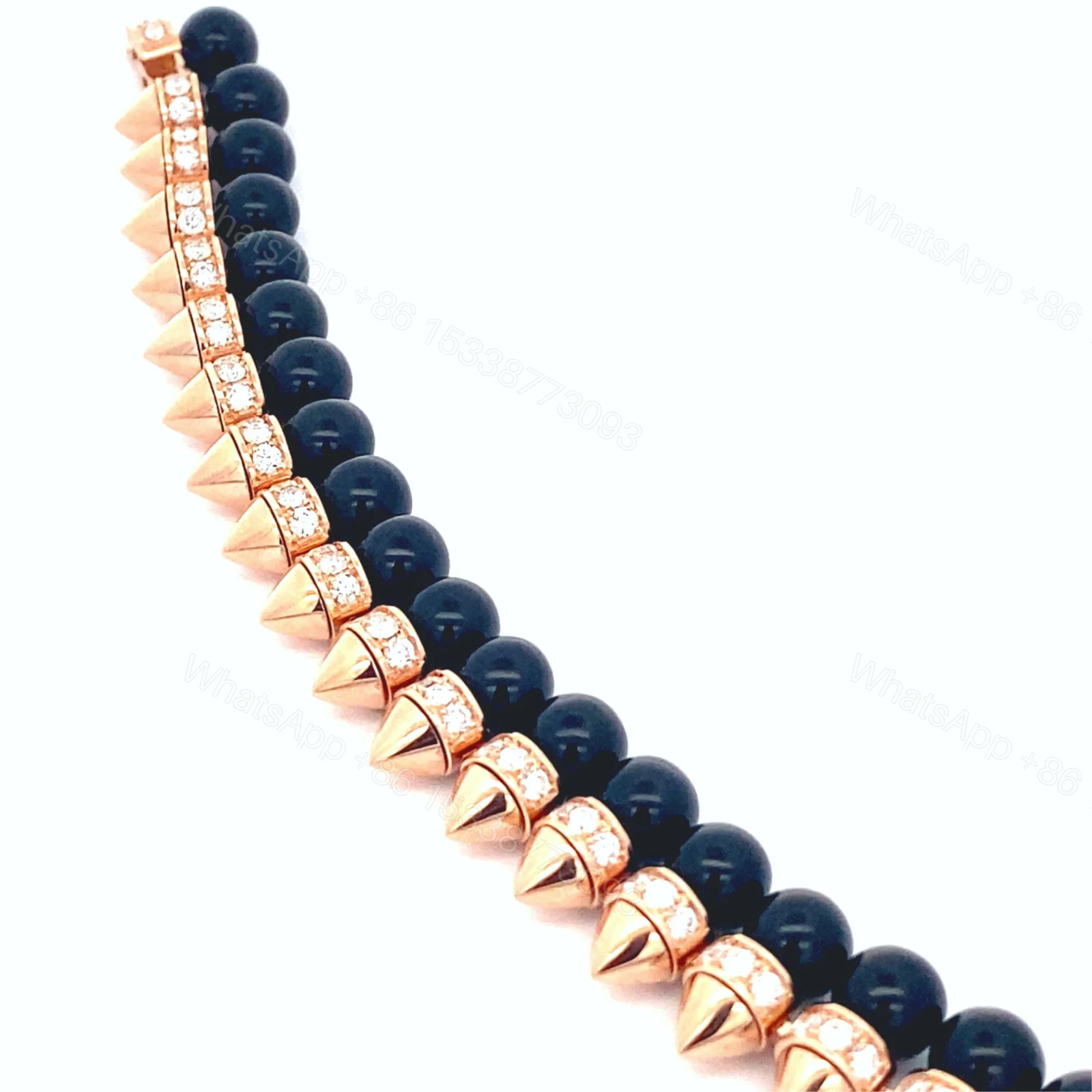 View 3 of 18K Rose Gold Clash de Cartier Black Onyx and Diamond Bracelet