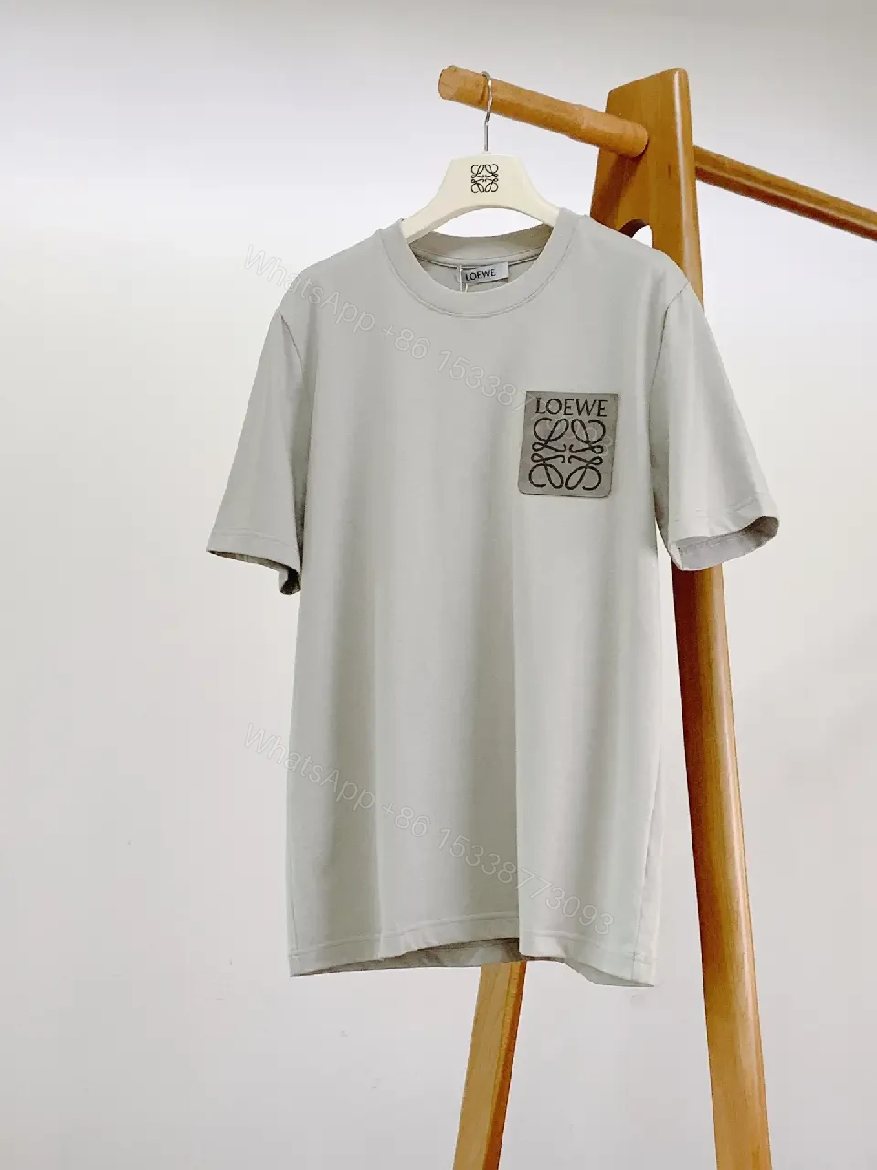 View 2 of Relaxed Tee + Premium Knit + Minimalist + Chest Patch Detail + T-Shirt