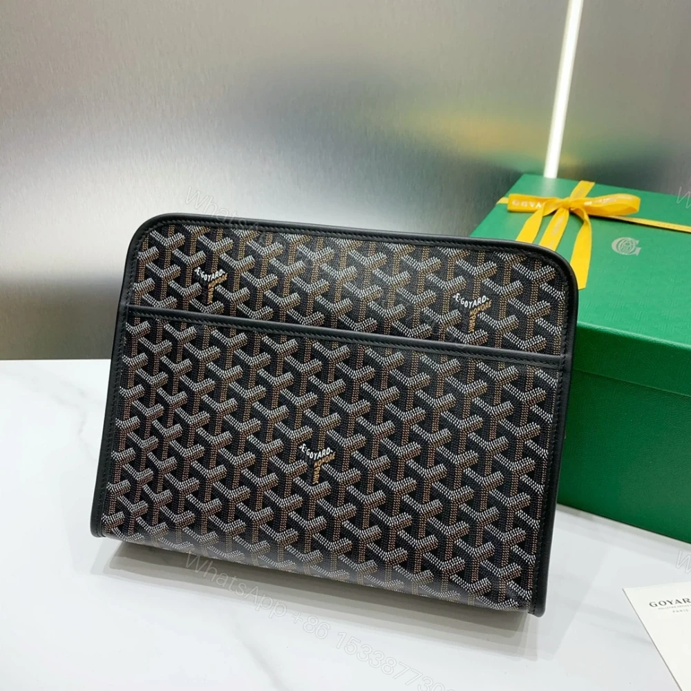 高仿Goyard*JOUVEM1多功能洗漱手拿包黑色大號免檢版 — view 1