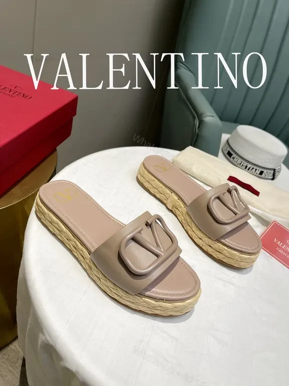 View 7 of Calfskin Slides: Signature V Buckle, Everyday Opulence