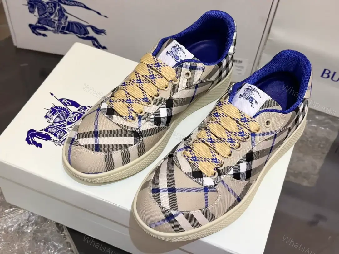 View 5 of BURBERRY TERRACE CHECK SNEAKERS – BBR095