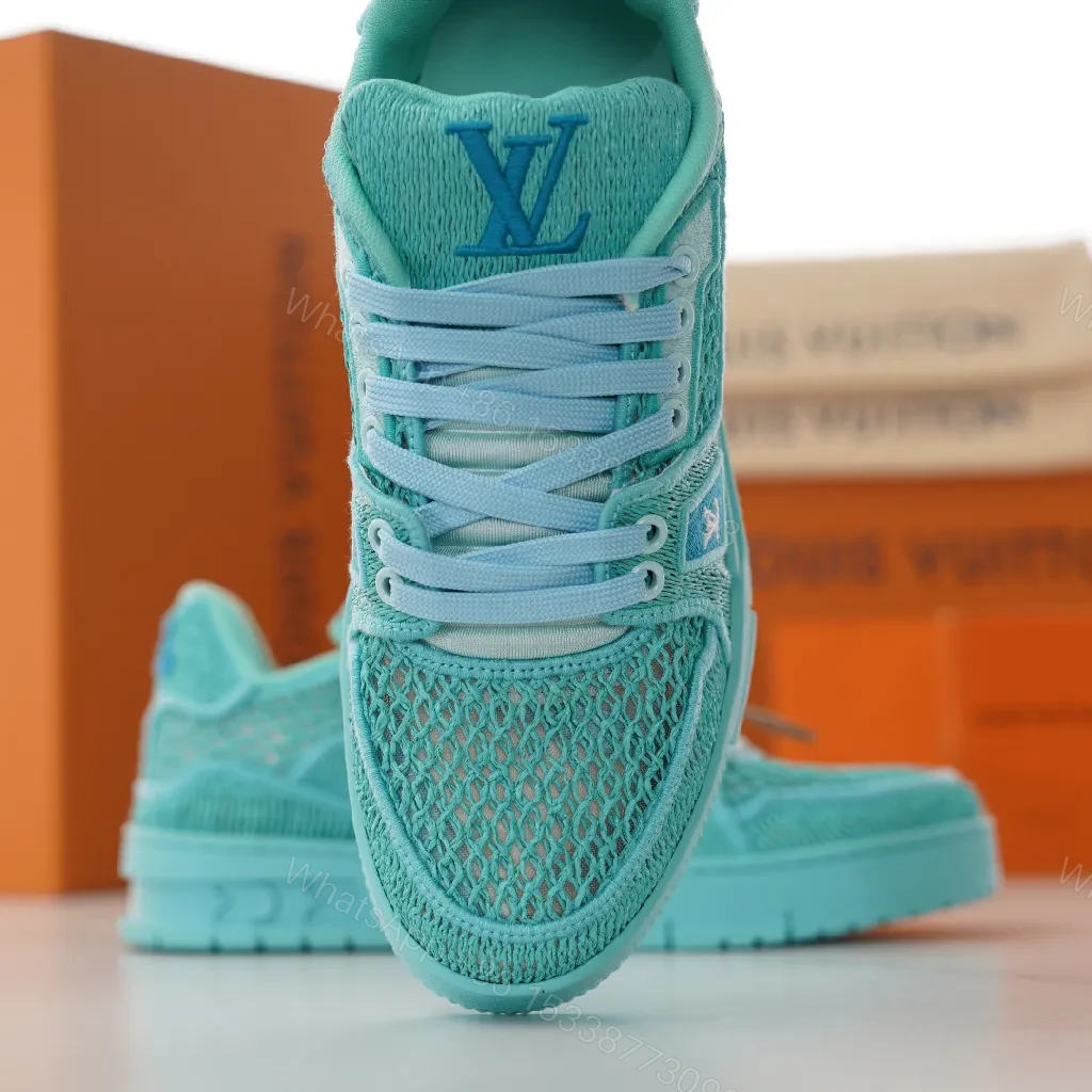 View 8 of Turquoise Knit High-Tops: Lightweight, All-Day Comfort Sneakers