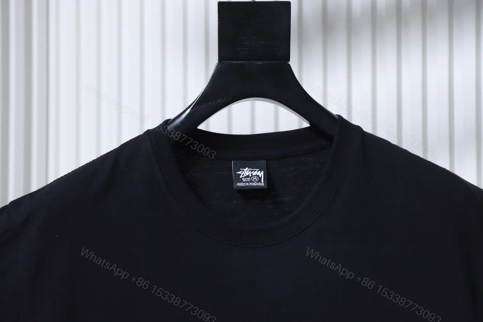 View 2 of Stussy World Tour Collection Printed Short Sleeve Shirt Black