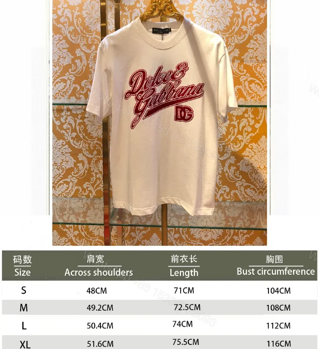 View 3 of White Cotton Graphic Tee - Bold Script Logo, Luxury Streetwear