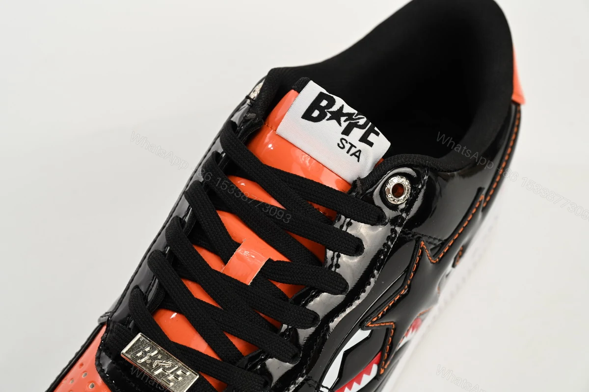 View 4 of A Bathing Ape Bape Sta Low Mad Shark Orange Shark