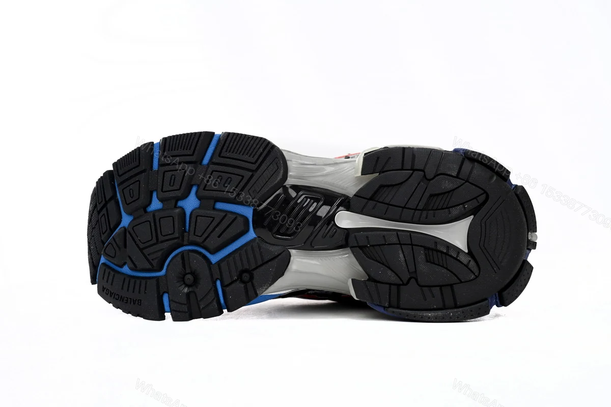 View 4 of Balenciaga Runner White And Blue Printing 677402 W3RB6 1264
