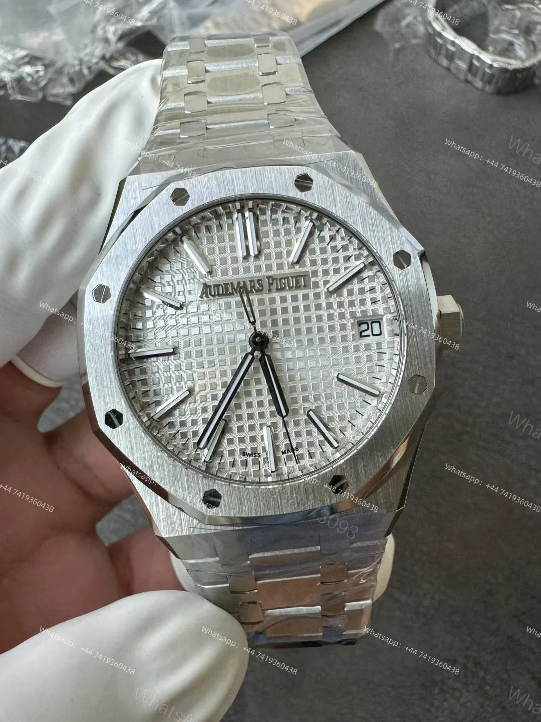 View 2 of Audemars Piguet Super Clone Royal Oak 15510 White Dial 41MM