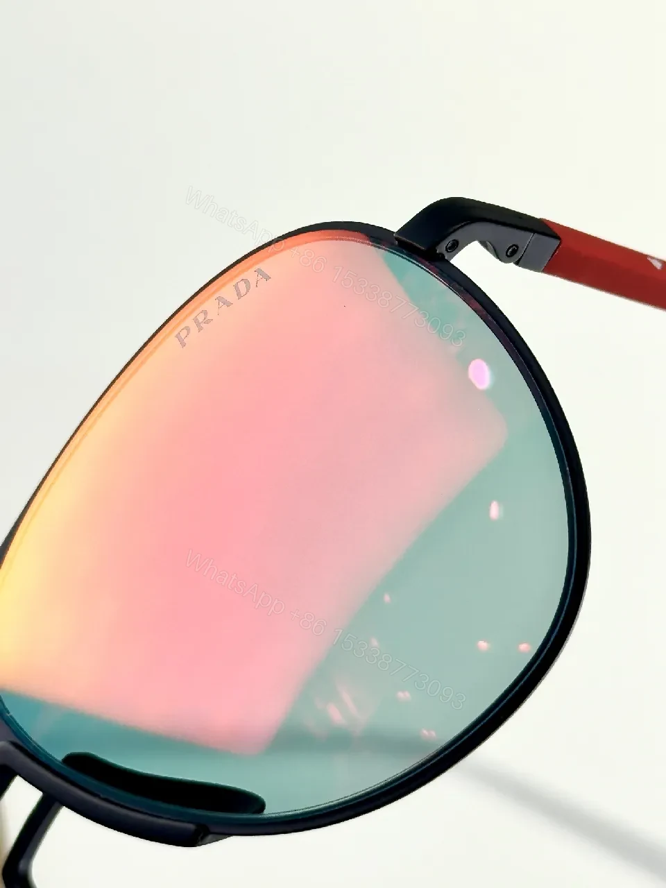 View 8 of Bold Color-Shift Aviator Sunglasses: Reflective Lens, Luxe Style