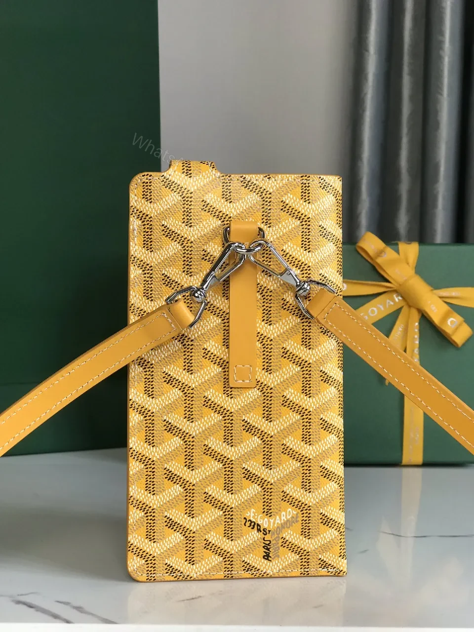 Sunlit Yellow Geometric Crossbody Bag: Compact Luxury Flair — view 1
