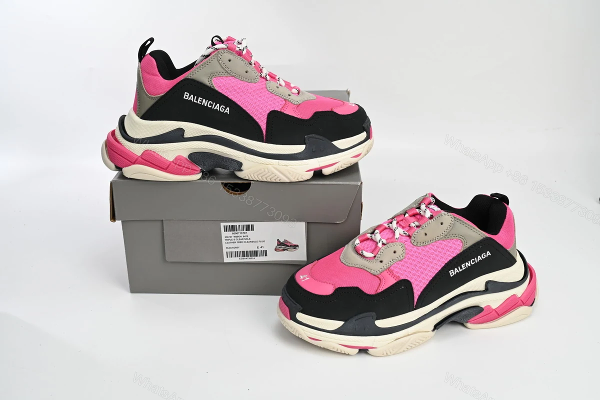 Balenciaga Triple S Pink 541624 W09E1 1708 — view 2