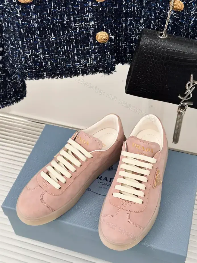 View 4 of PRADA SUEDE SNEAKERS ALABASTER PINK – PRD081