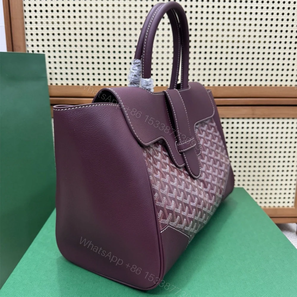 View 4 of 高仿Goyard*SAIGOC11手提托特包雙拼紫色大號免檢版