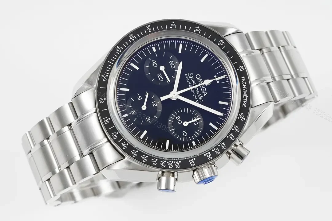 View 4 of Omega Speedmaster Moonwatch Professional OB2 Moonwatch Blue Dial Stainless Steel Case and Bracelet