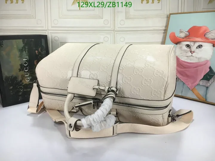 View 13 of Gucci Large Black Canvas Bag Knockoff Embossed with GG Logo VC73DZ