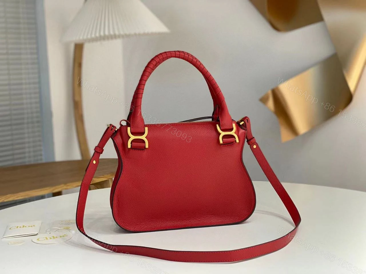 View 6 of Chloe Women Marcie Double Carry Bag