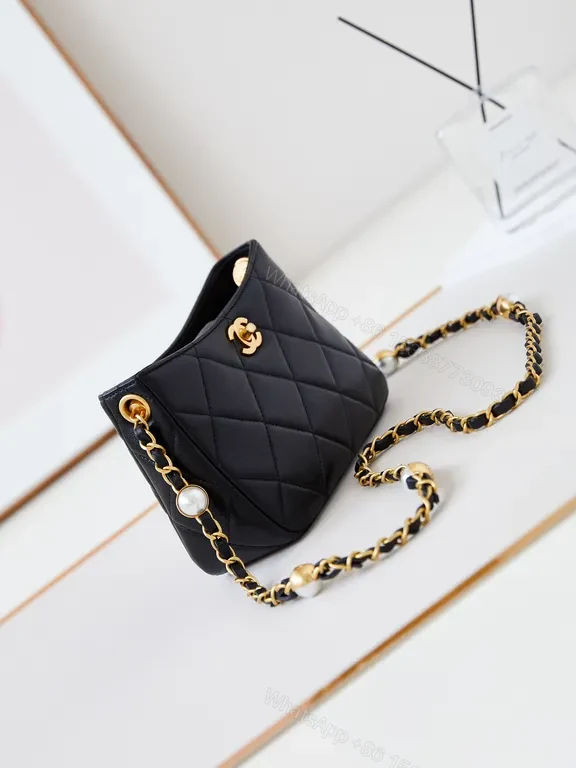 View 3 of Black Quilted Chain Bag â€“ Luxe, Iconic, Allâ€‘Day Style