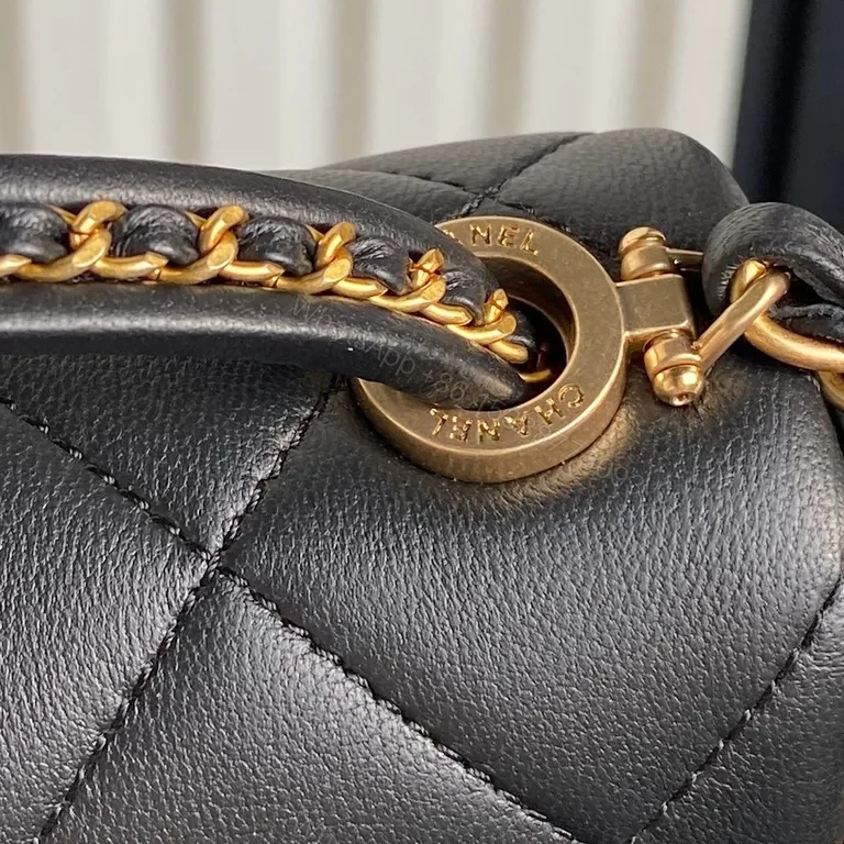 View 2 of Chanel-Style Quilted Mini Bag - Luxury Chain Crossbody