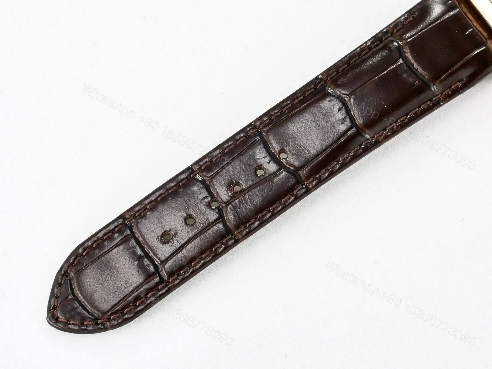 View 16 of Reverso Tribute Duoface Small Seconds RG MGF Best Edition White Spray Paint Dial on Black Leather Strap A854A