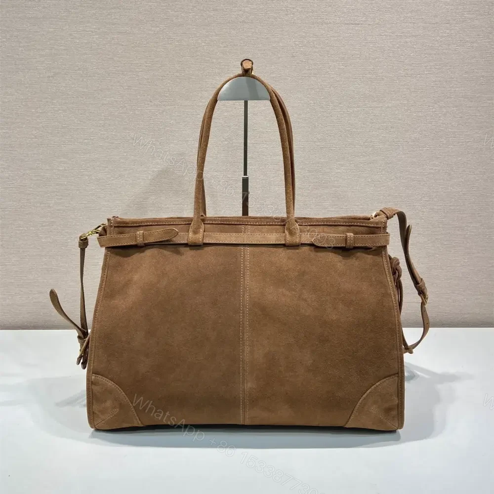 View 2 of 高仿Prada*Tote系列1BA439Nappa皮購物袋棕色大號免檢版