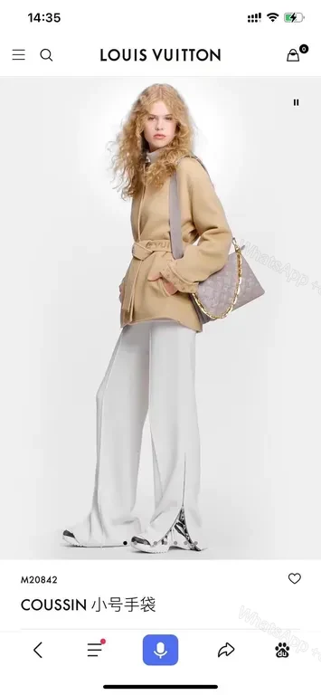View 3 of Grey MatelassÃ© Mini Crossbody Bag â€“ Luxe Style, Gold Chain, Everyday