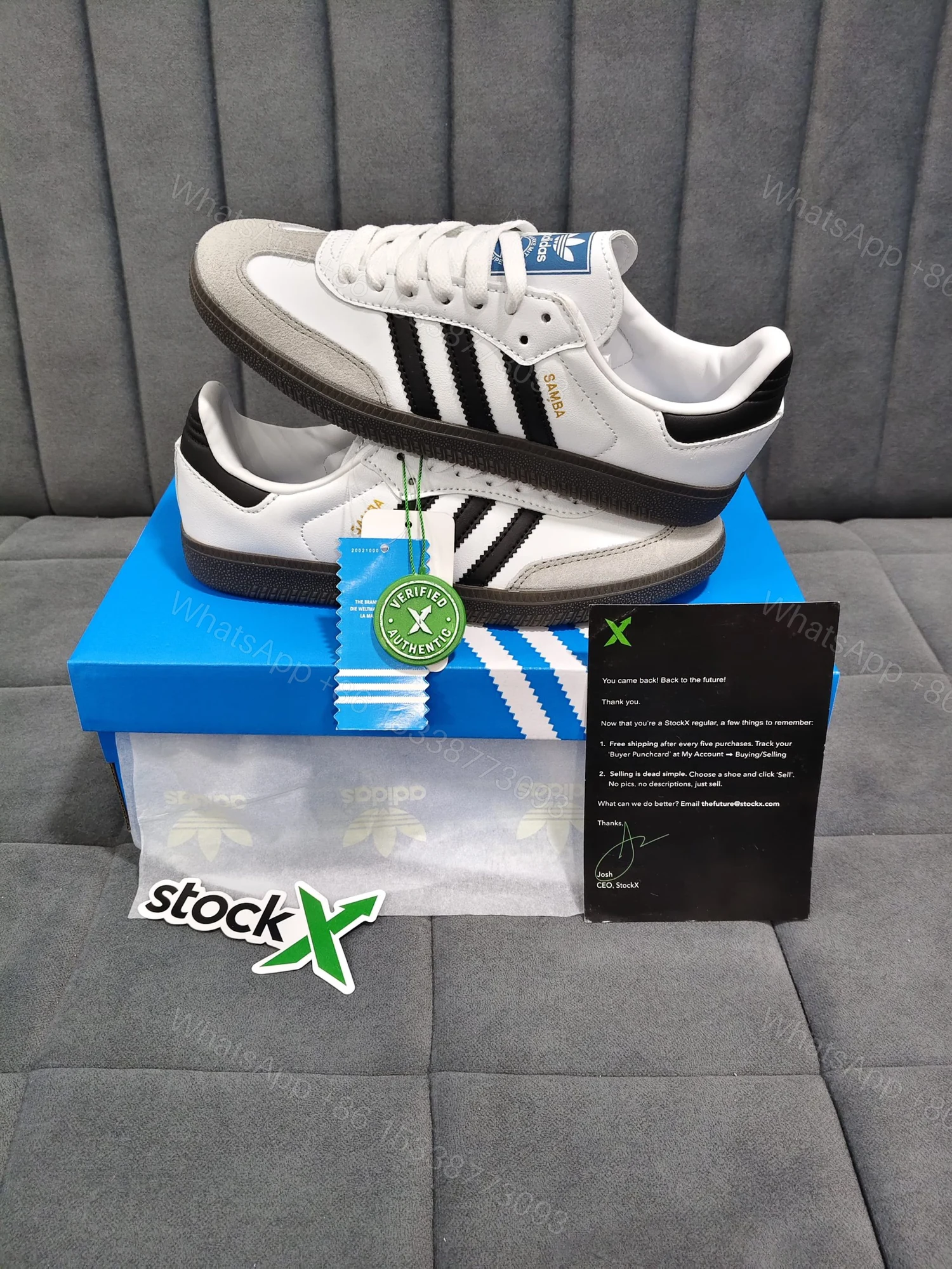 View 2 of FIRST COPY Adidas Samba White