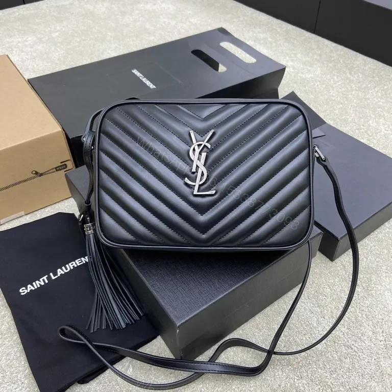 Chic Chevron Quilting Crossbody with YSL Hardware Bag — view 1