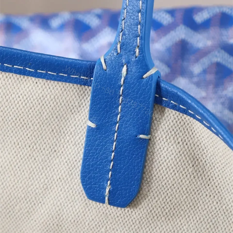 View 18 of 高仿Goyard*STLOUIP6滿印Tote手提袋天藍免檢版小號