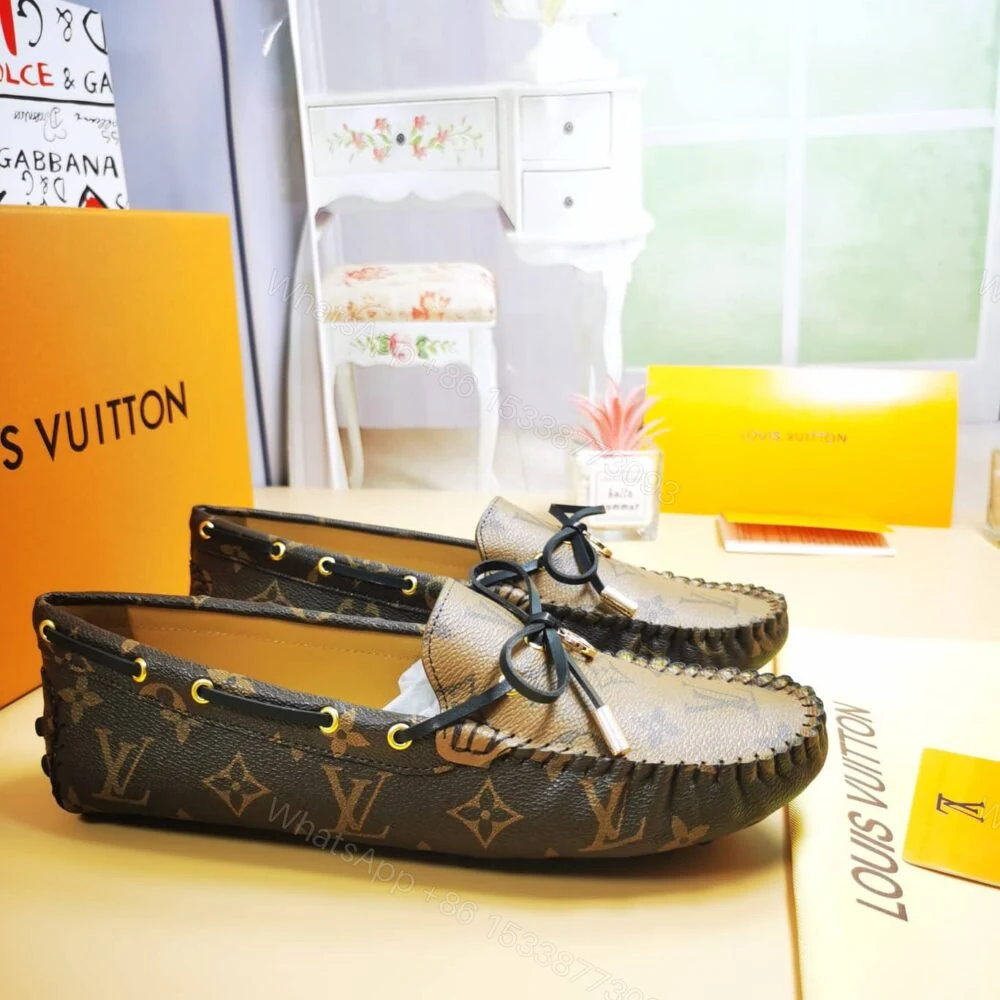 View 2 of Louis Vuitton Gloria Flat Loafers Brown 1ABV23