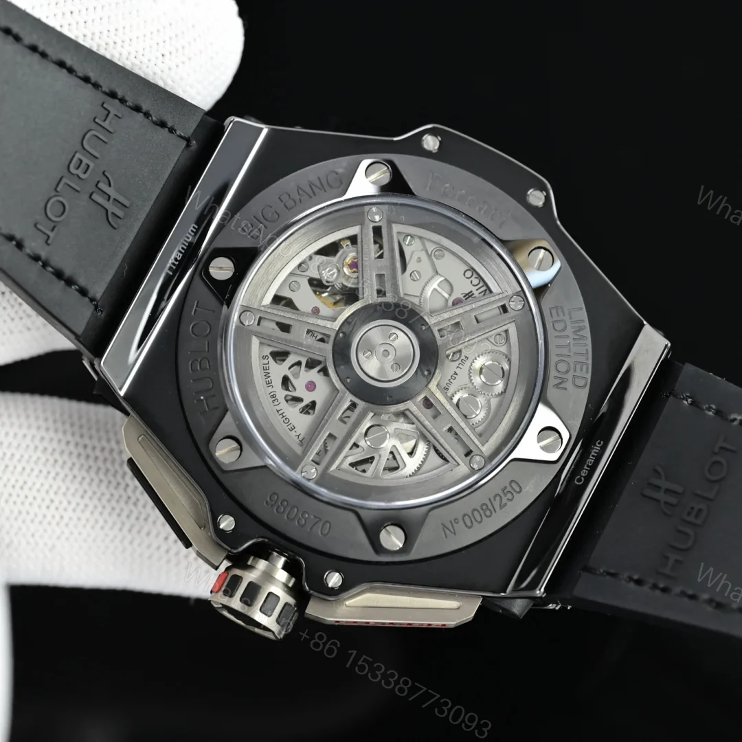 View 8 of Hublot Big Bang Ferrari Titanium F4 Replica 42MM Premium RG-HUBLOT-BB-FERRARI-TI-42