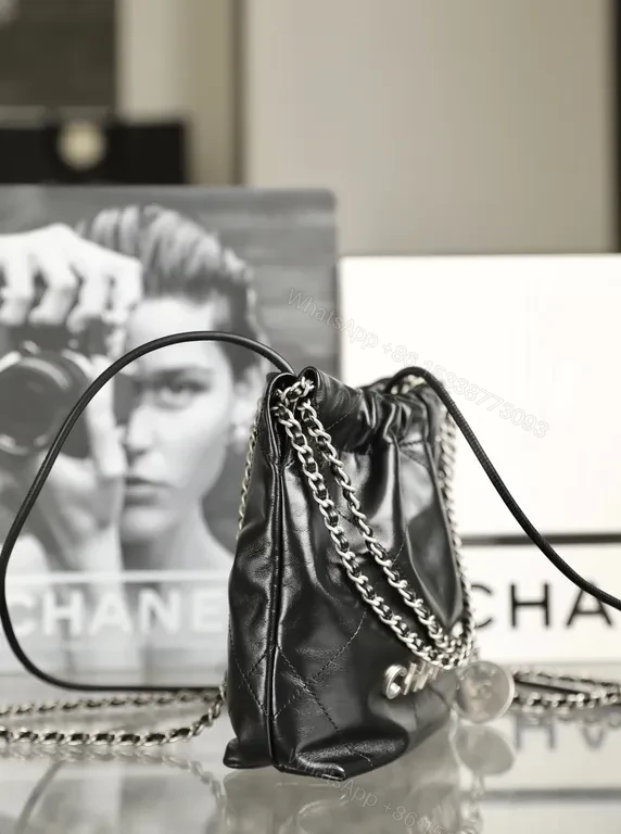 View 7 of Quilted Leather Shoulder Bag - Modern CHANEL-Inspired Luxury